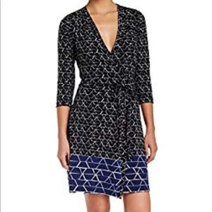 Geo-Print Wrap Dress - NWOT!!